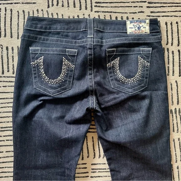 True Religion Dark Blue Boot Cut Jeans - Picture 6 of 7